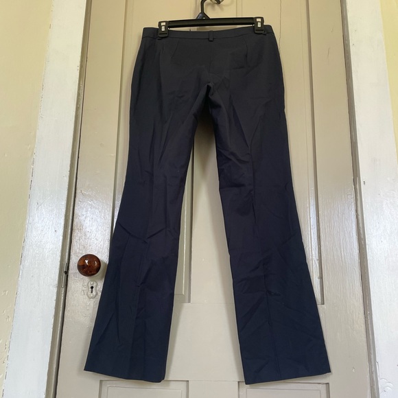 Brooks Brothers Navy Blue Straight Leg Pants Trousers 100% Cotton Professional - Picture 12 of 14